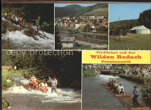 dg35123 Wallenfels Oberfranken Wilden Rodach Flossfahrt Kategorie. Wallenfels Alte Ansichtskarten