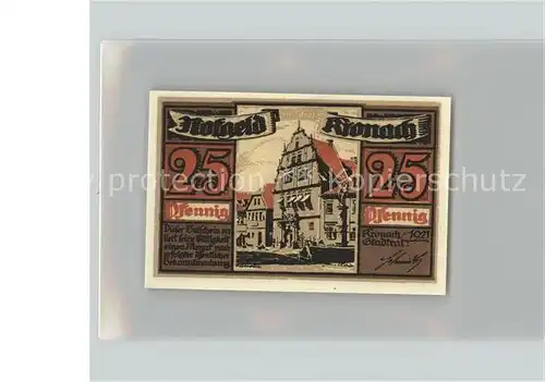 Kronach Oberfranken 25 Pfennig Notgeld Kat. Kronach