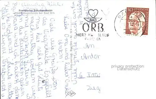 Wegscheide Bad Orb Kinderheim Wegscheide / Bad Orb /Main-Kinzig-Kreis LKR