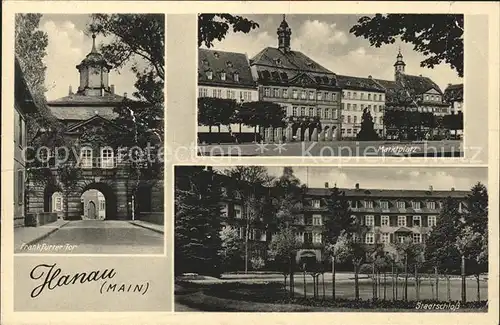 Hanau Main Frankfurter Tor Marktplatz Stadtschloss Kat. Hanau