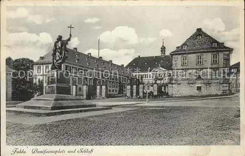 Fulda Bonifaciusplatz Schloss Kat. Fulda