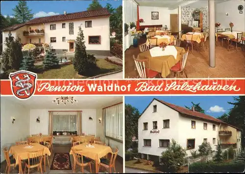 Bad Salzhausen Pension Waldhof Wappen Kat. Nidda