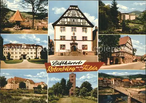 Rotenburg Fulda Ansichten Kat. Rotenburg a.d. Fulda