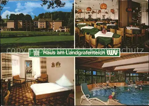 Nidda Haus am Landgrafenteich Erholungsheim fuer Kriegsopfer und Behinderte Kat. Nidda