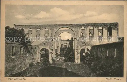 Bad Hersfeld Stifts Ruine Kat. Bad Hersfeld