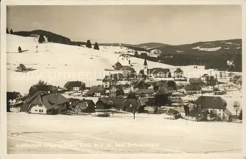 Altglashuetten Panorama im Schnee Kat. Feldberg (Schwarzwald)