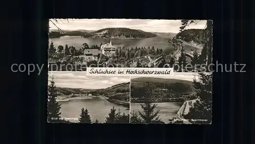 Schluchsee Seebruck Sperrmauer  Kat. Schluchsee