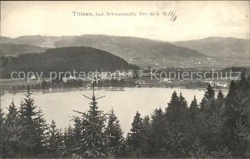 Titisee Panorama am See Kat. Titisee Neustadt