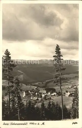 Saig Schwarzwald Panorama Kat. Lenzkirch