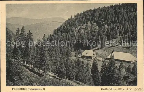 Feldberg Schwarzwald Zastlerhuette Kat. Feldberg (Schwarzwald)