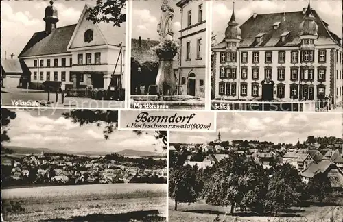 Bonndorf Schwarzwald Schloss Marktbrunnen Volksschule / Bonndorf /Waldshut LKR