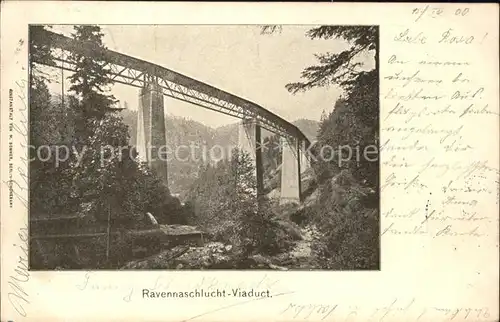 Hoellsteig Ravennaschlucht Viaduct Kat. Hinterzarten