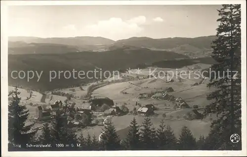 Saig Schwarzwald Panorama Kat. Lenzkirch