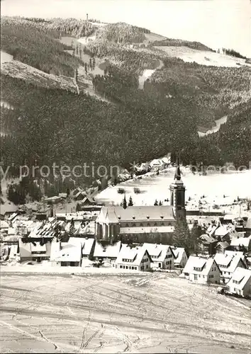 Titisee Neustadt Panorama im Schnee Kat. Titisee Neustadt