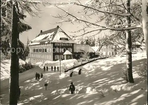 Feldberg Schwarzwald Kinderheilstaette Caritas Haus im Schnee Kat. Feldberg (Schwarzwald)