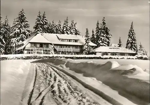 Bonndorf Schwarzwald Kinderkurheim Luginsland im Schnee / Bonndorf /Waldshut LKR