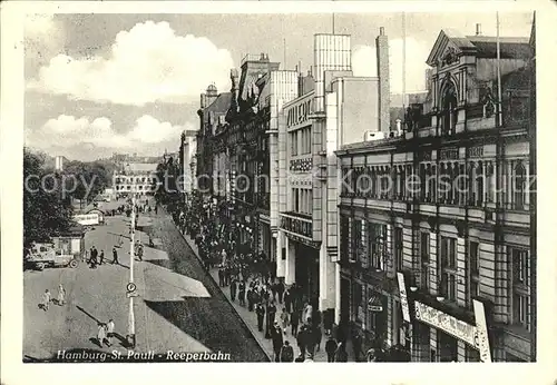 Hamburg St. Pauli Reeperbahn Kat. Hamburg