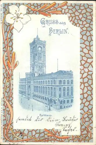 Berlin Rathaus  Kat. Berlin