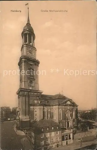 Hamburg Grosse Michaeliskirche Kat. Hamburg