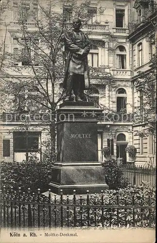 Koeln Rhein Moltke Denkmal Kat. Koeln