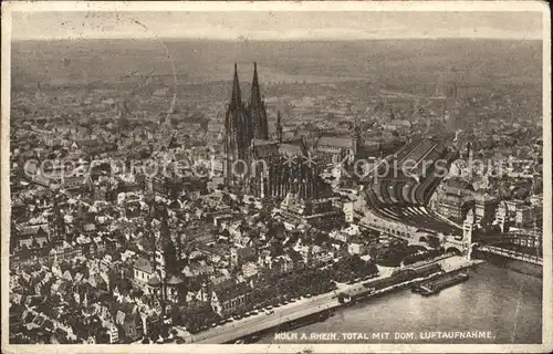 Koeln Rhein Fliegeraufnahme Kat. Koeln