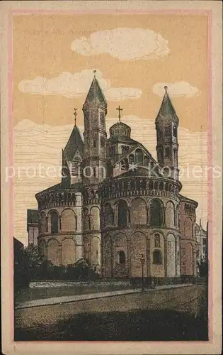 Koeln Rhein Kirche Kuenstlerkarte Kat. Koeln