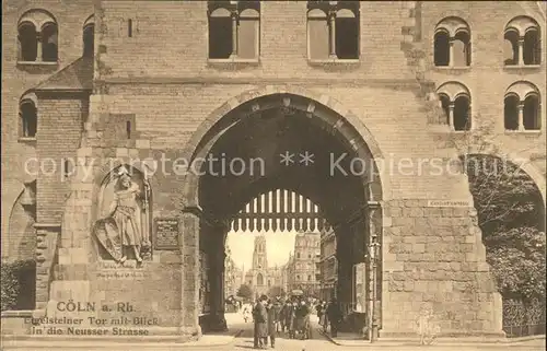 Koeln Rhein Neusser Strasse Tor Kat. Koeln