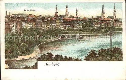 Hamburg an der Alster Kat. Hamburg