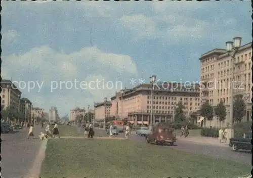 Berlin Stalinallee Autos Kat. Berlin