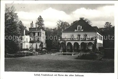 Friedrichsruh Aumuehle Schloss mit Ruine des alten Schlosses / Aumuehle /Herzogtum Lauenburg LKR