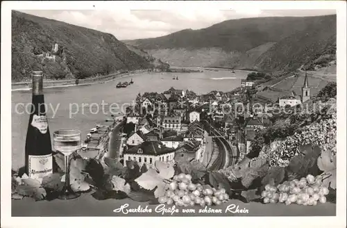 Assmannshausen Panorama am Rhein / Ruedesheim am Rhein /