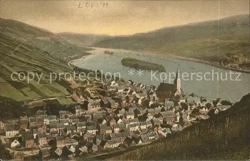 Lorch Rheingau Rheinpanorama Kat. Lorch
