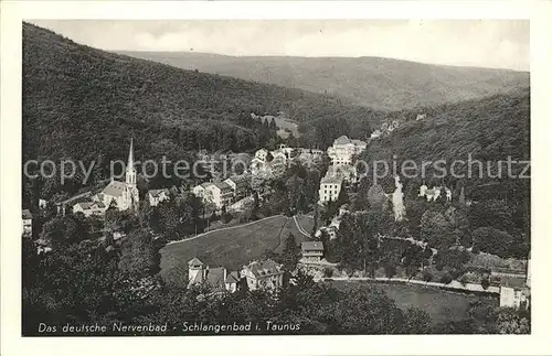 Schlangenbad Taunus Panorama Kat. Schlangenbad