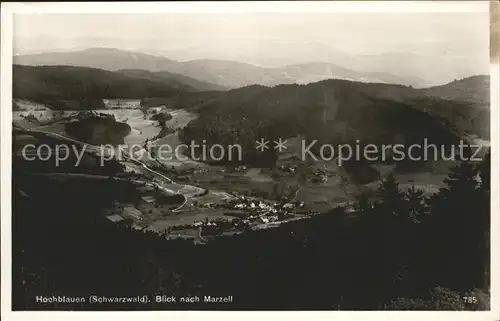 Hochblauen Blick nach Marzell Kat. Badenweiler