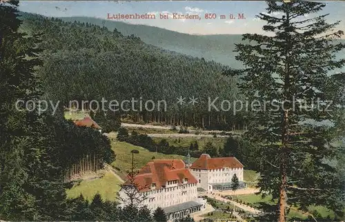 Luisenheim Rehaklinik Birkenbuck Panorama / Malsburg-Marzell /Loerrach LKR