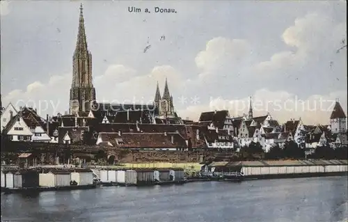 Ulm Donau Donaupanorama mit Muenster Kat. Ulm