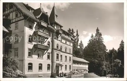 Notschrei Waldhotel am Notschrei Kat. Todtnau