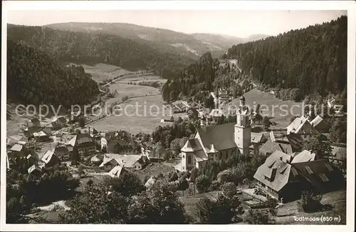 Todtmoos Panorama mit Kirche Kat. Todtmoos