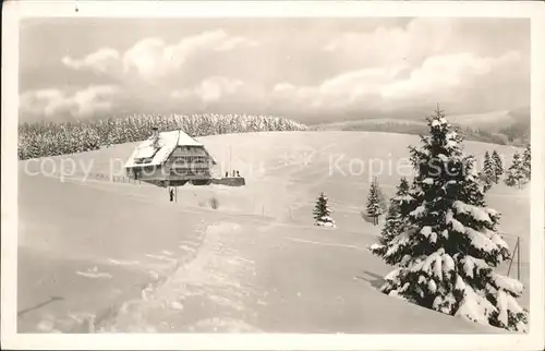 Todtnauberg Jugendherberge im Schnee Kat. Todtnau