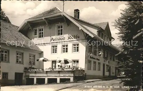 Schoenau Schwarzwald Gasthaus Pension Zum Roessle Kat. Schoenau im Schwarzwald