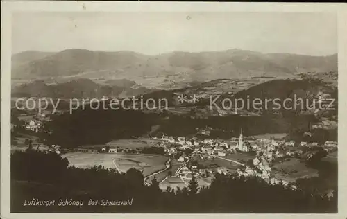 Schoenau Schwarzwald Panorama Kat. Schoenau im Schwarzwald