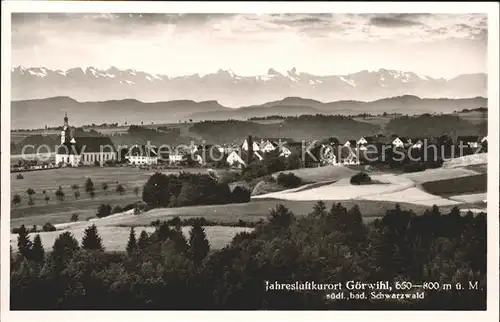 Goerwihl Panorama mit Alpen Kat. Goerwihl