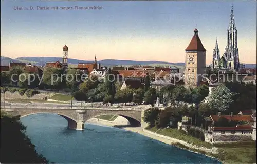 Ulm Donau Donaupanorama mit Bruecke  Kat. Ulm