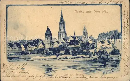 Ulm Donau Donaupanorama Kat. Ulm