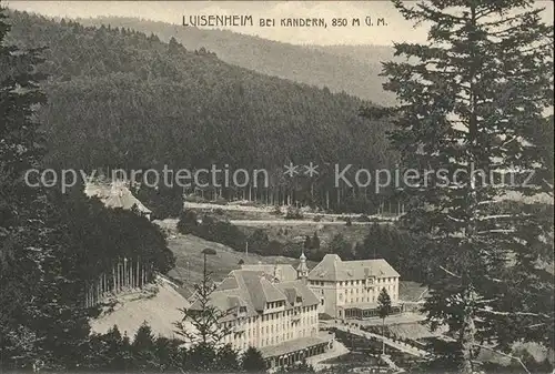 Kandern Luisenheim Kat. Kandern