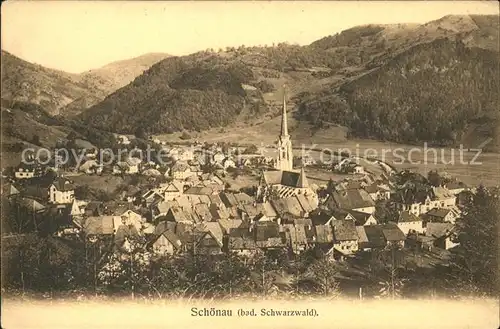 Schoenau Schwarzwald Panorama Kat. Schoenau im Schwarzwald