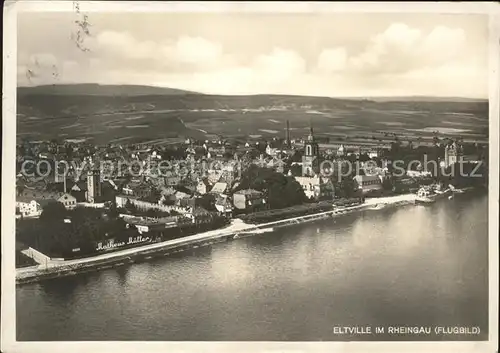 Eltville Fliegeraufnahme Kat. Eltville am Rhein