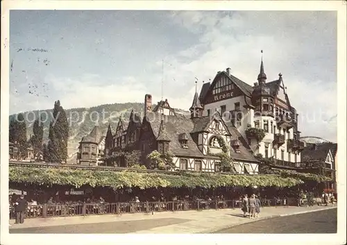 Assmannshausen Historischer Gasthof Krone / Ruedesheim am Rhein /