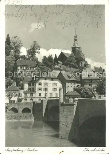 Laufenburg Baden Rheinbruecke Kat. Laufenburg (Baden)