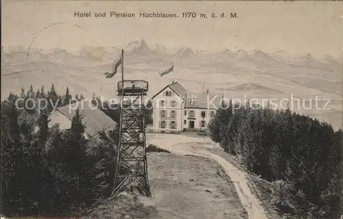 Hochblauen Hotel Pension Kuenstlerkarte Kat. Badenweiler